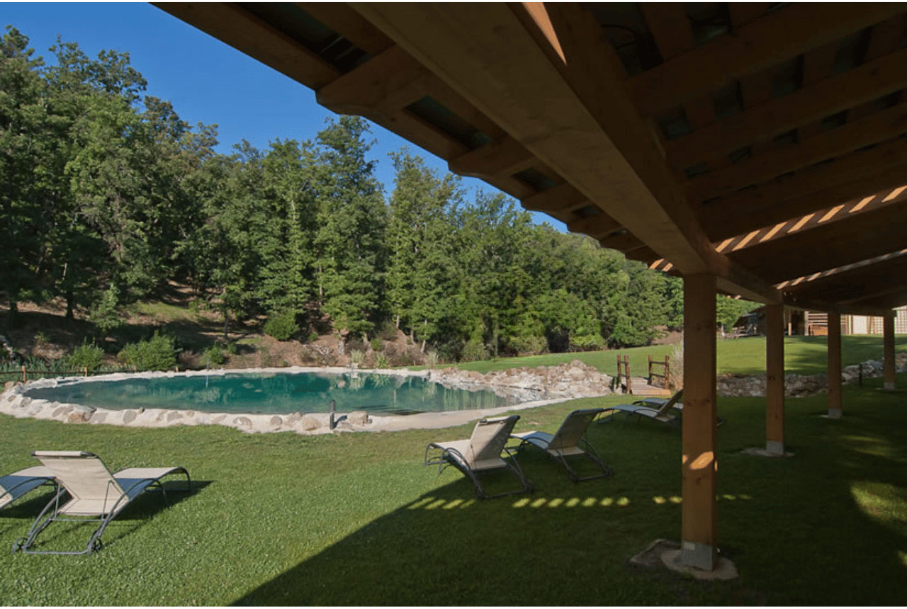 Lebbiano pergola piscina